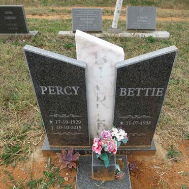 BIDDULPH Percy 1929-2019 & Bettie 1938-