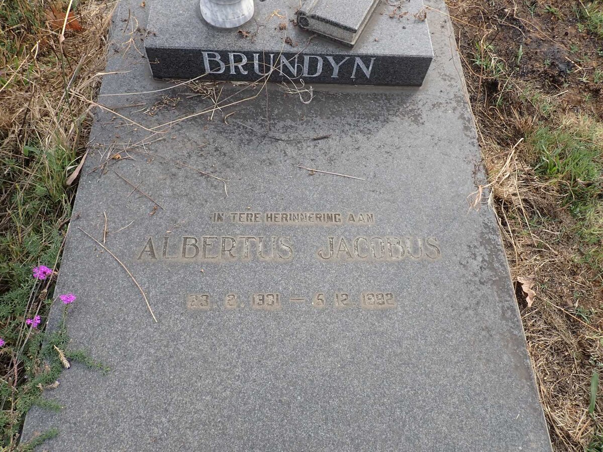 BRUNDYN Albertus Jacobus 1931-1992