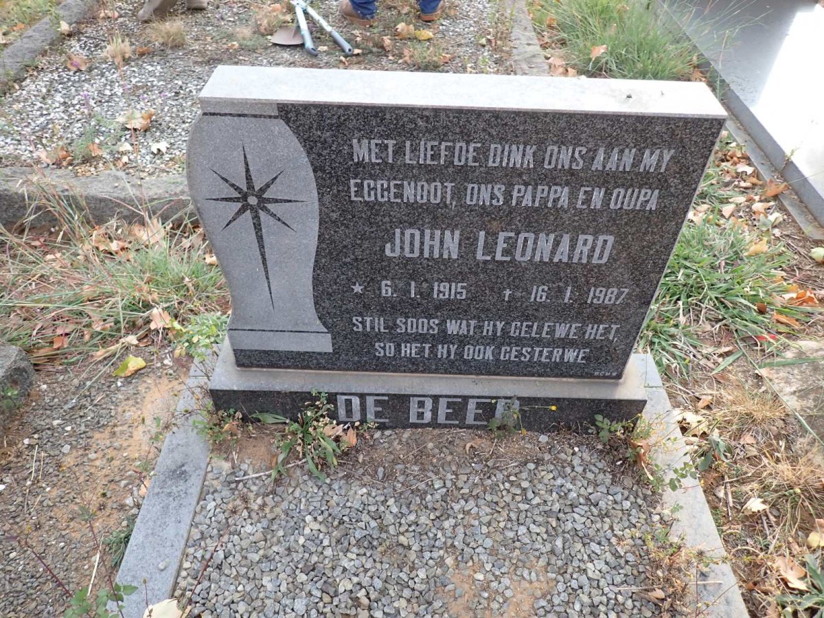 BEER John Leonard, de 1915-1987