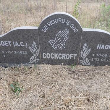 COCKCROFT A.C. 1930- & Naomie 1924-2004