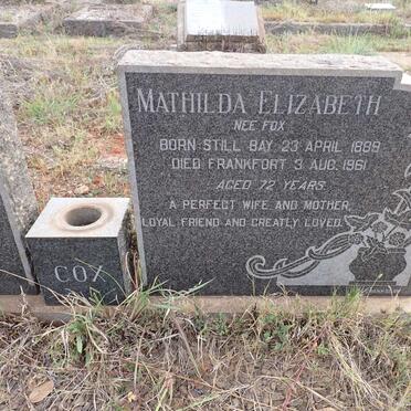 COX Herbert Walter 1873-1966 & Mathilda Elizabeth FOX 1889-1961 _1