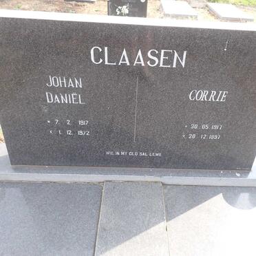 CLAASEN Johan Daniel 1917-1972 & Corrie 1917-1997