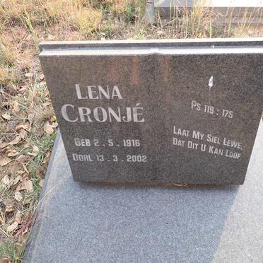 CRONJE Lena 1916-2002
