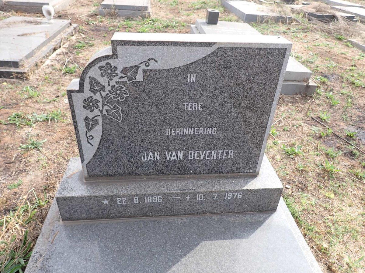 DEVENTER Jan, van 1896-1976