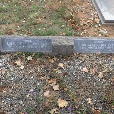 EKSTEEN Louis Jacobus 1870-1927 & Hendrina Arnoldus ENGELBRECHT 1880-1956 