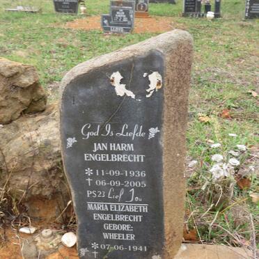 ENGELBRECHT Jan Harm 1936-2005 & Maria Elizabeth WHEELER 1941-