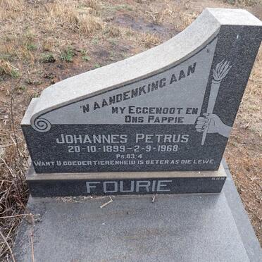 FOURIE Johannes Petrus 1899-1968