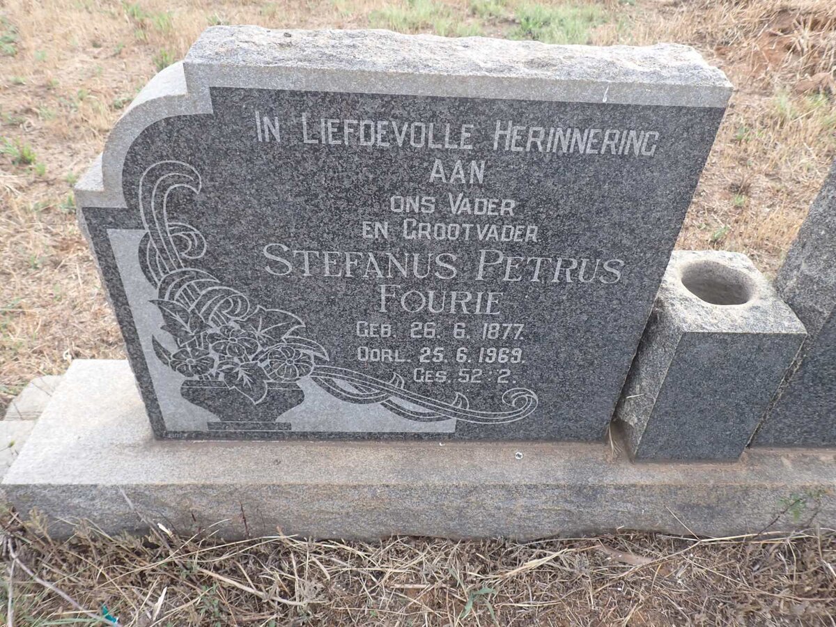 FOURIE Stefanus Petrus 1877-1969