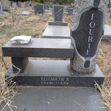 FOURIE Elizabeth S. 1913-1976