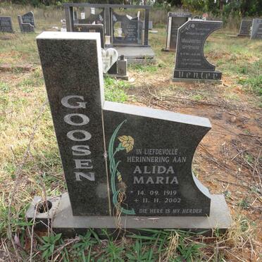 GOOSEN Alida Maria 1919-2002