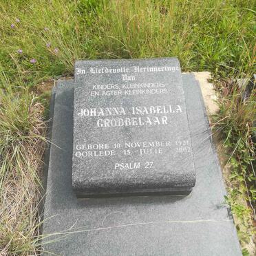 GROBBELAAR Johanna Isabella 1921-2002