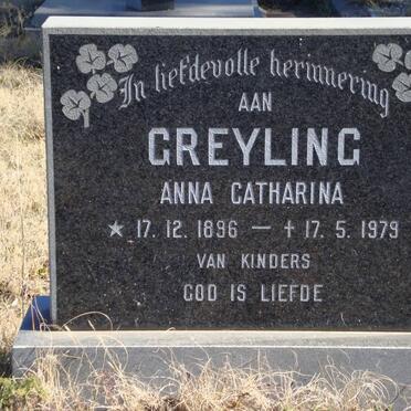 GREYLING Anna Catharina 1896-1979