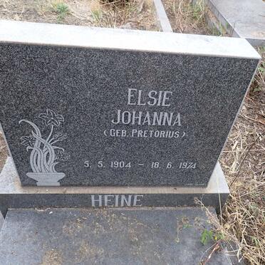 HEINE Elsie Johanna nee PRETORIUS 1904-1974