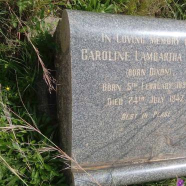 HUGO Caroline Lambartha nee DIXON 1893-1947