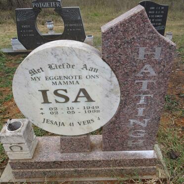 HATTINGH Isa 1949-1998