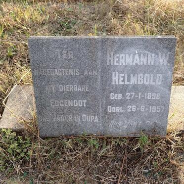 HELMBOLD Hermann W. 1858-1957