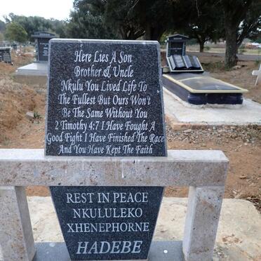 HADEBE Nkululeko Xhenephorne