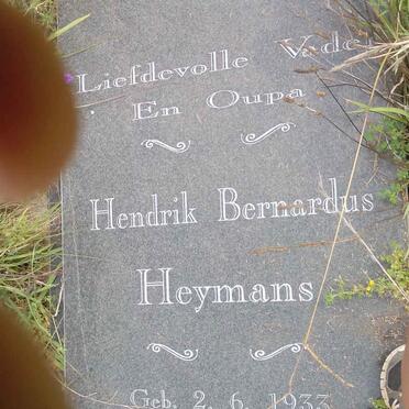 HEYMANS Hendrik Bernardus 1933-2004