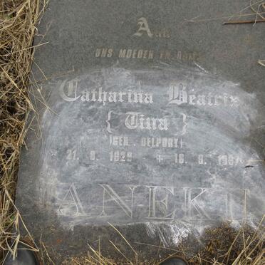 JANEKE Catharina Beatrix nee DELPORT 1929-1997