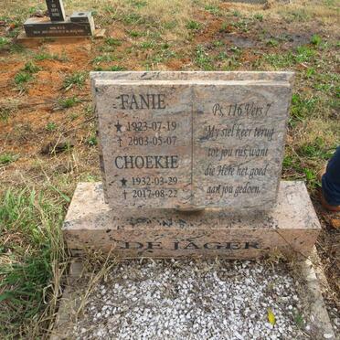 JAGER Fanie, de 1923-2003 & Choekie 1932-2017