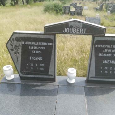 JOUBERT Frans 1923-19?? &amp; Miemie 1930-19??
