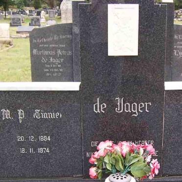 JAGER M.P., de 1894-1974 &amp; A.S. 1898-1983