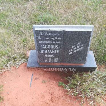 JORDAAN Jacobus Johannes 1925-2001