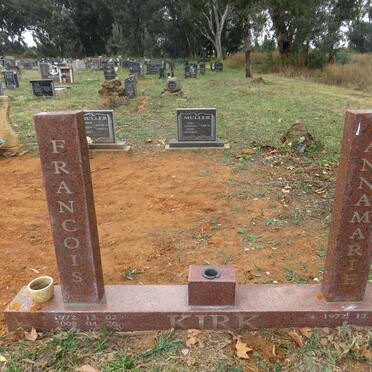 KIRK Francois 1972-2008 & Annamarie 1972-