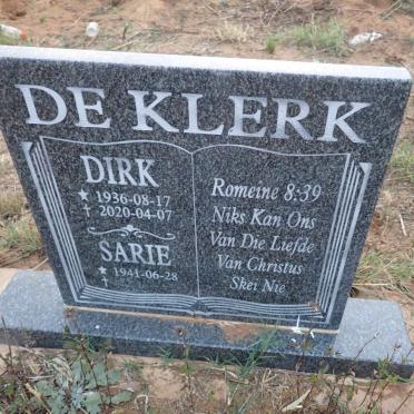 KLERK Dirk, de 1936-2020 & Sarie 1941-