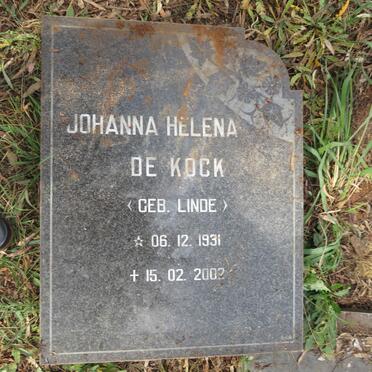 KOCK Johanna Helena, de nee LINDE 1931-2002 :: ? Jan Hendrik 1928-2011 _1
