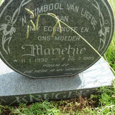 KRUGER Marietjie 1932-1985