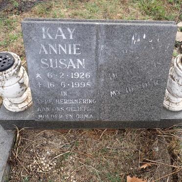 KAY Annie Susan 1926-1998