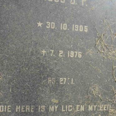 KOTZE Hugo J.P. 1905-1976