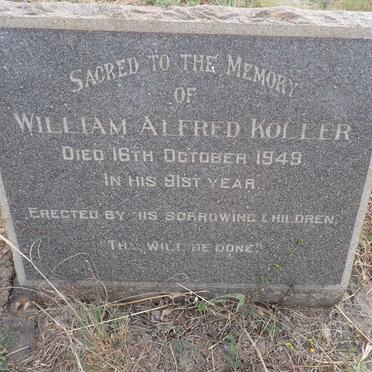 KOLLER William Alfred -1949