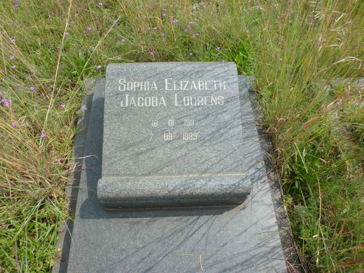 LOURENS Sophia Elizabeth Jacoba 1911-1989