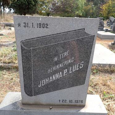 LUES Johanna P. 1902-1976