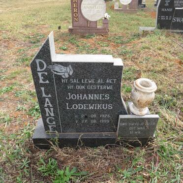 LANGE Johannes Lodewikus, de 1925-1999