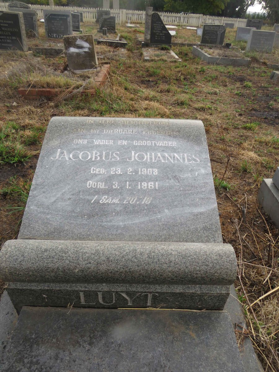 LUYT Jacobus Johannes 1903-1961 