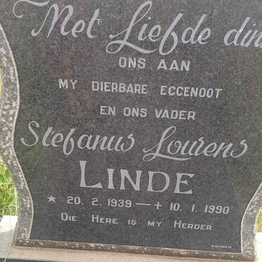 LINDE Stefanus Lourens 1939-1990