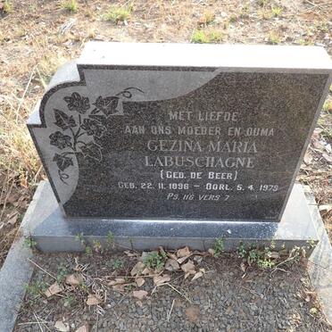 LABUSCHAGNE Gezina Maria nee DE BEER 1896-1979
