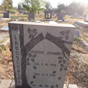 LABUSCHAGNE Hendrik Johannes 1904-1958