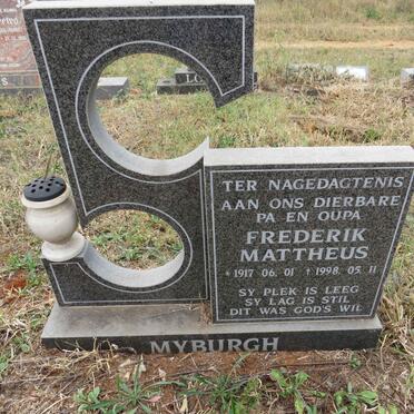 MYBURGH Frederik Mattheus 1917-1998