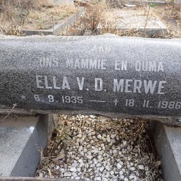 MERWE Ella, v.d. 1935-1986