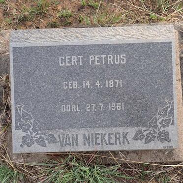 NIEKERK Gert Petrus, van 1871-1961