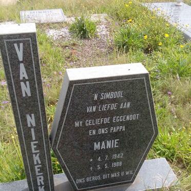 NIEKERK Manie, van 1942-1988