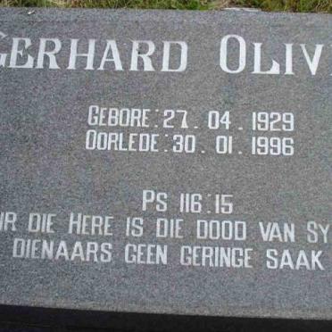 OLIVIER Gerhard 1929-1996