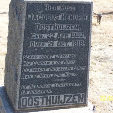 OOSTHUIJZEN Jacobus Hendrik 1882-1918