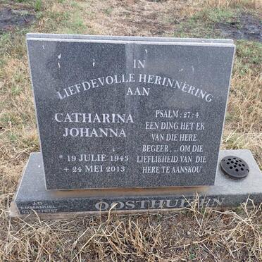 OOSTHUIZEN Catharina Johanna 1943-2013