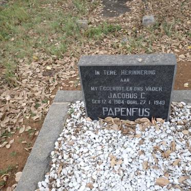 PAPENFUS Jacobus C. 1904-1949