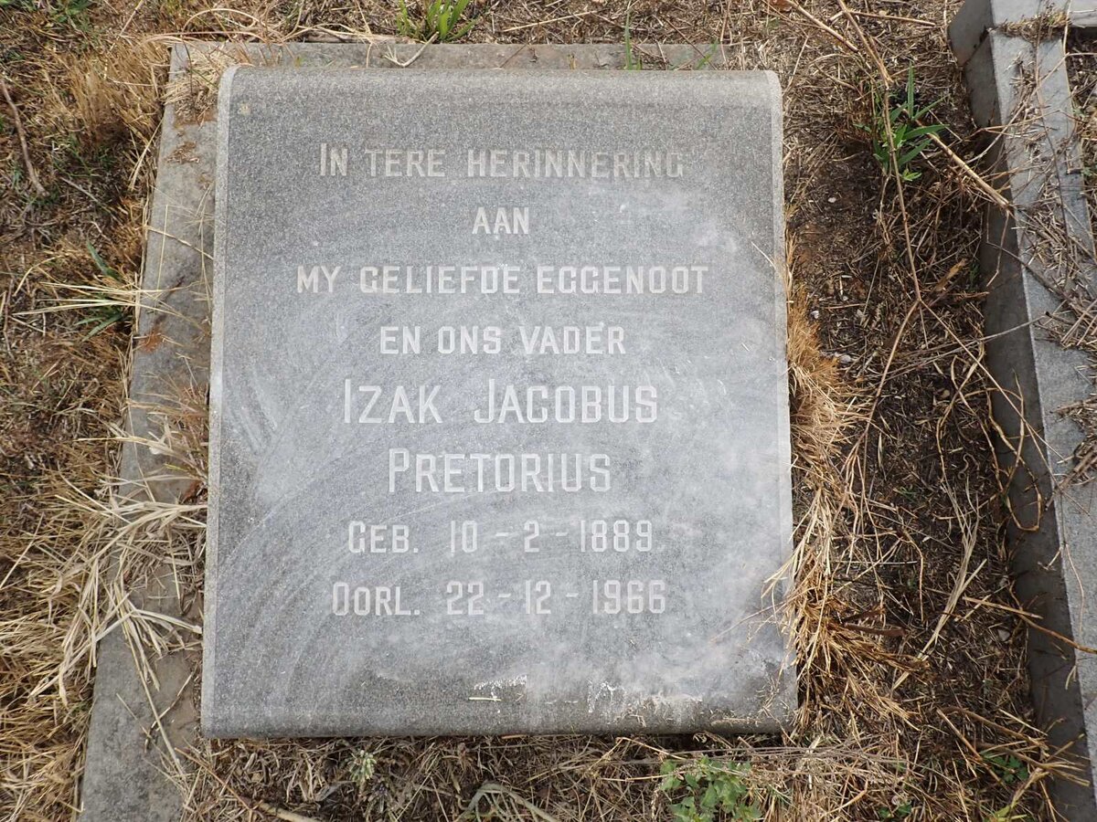 PRETORIUS Izak Jacobus 1889-1966